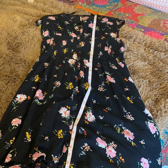 Free People black and pink floral dress - Picture 10 of 12